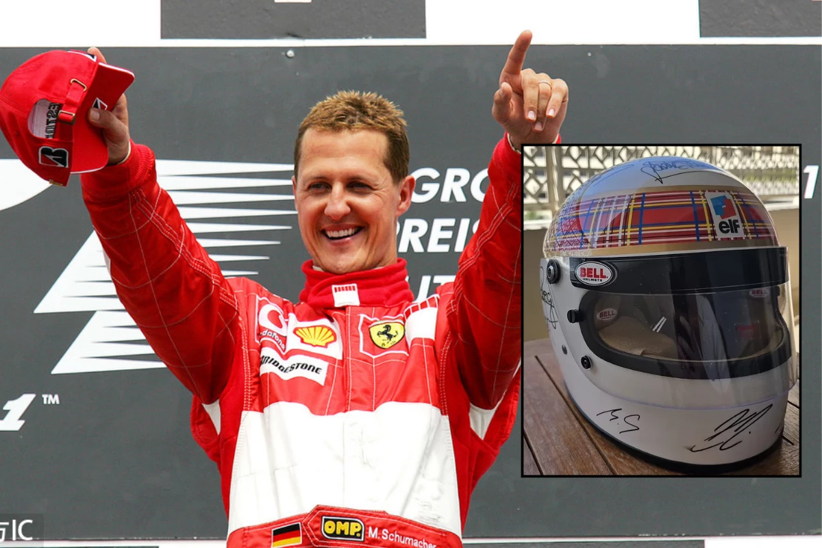 2013’te geçirdiği kazanın ardından bir daha kamuoyu önüne çıkmayan Micheal Schumacher, tüm F1 şampiyonlarının imzaladığı kaska imza attı