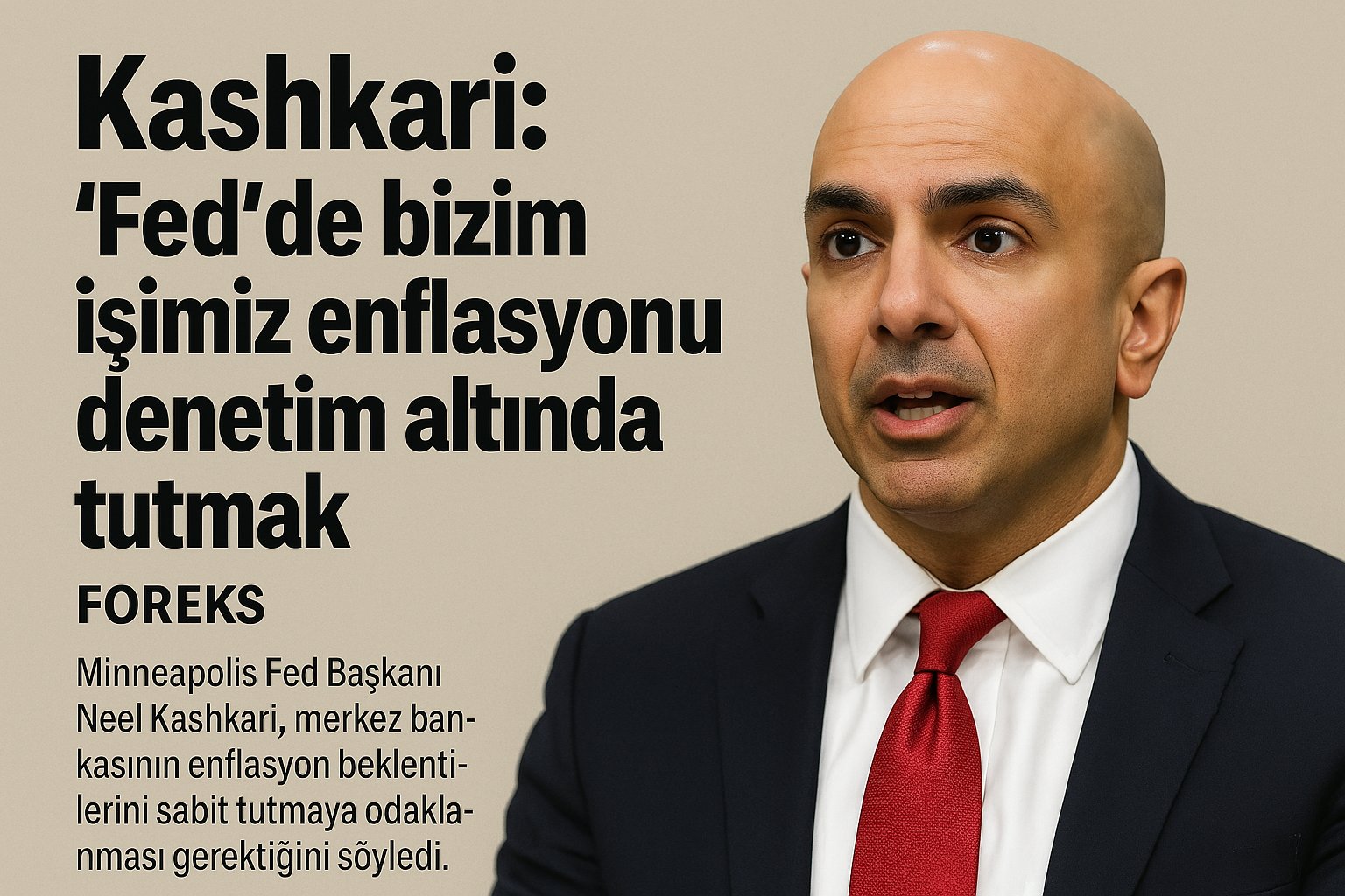 Kashkari: Fed’de bizim işimiz enflasyonu denetim altında tutmak