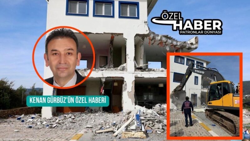 Bodrum’daki Hazine yerine 2018 yılında 10 gün içerisinde dikilen kaçak villa, 7 yıl sonra belediye tarafından yıkıldı