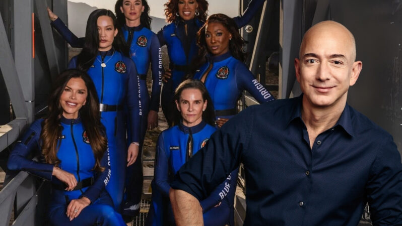 Dünyanın en zengin ikinci kişisi Jeff Bezos, Venedik’teki düğün öncesi nişanlısı Lauren Sanchez’i uzaya gönderiyor