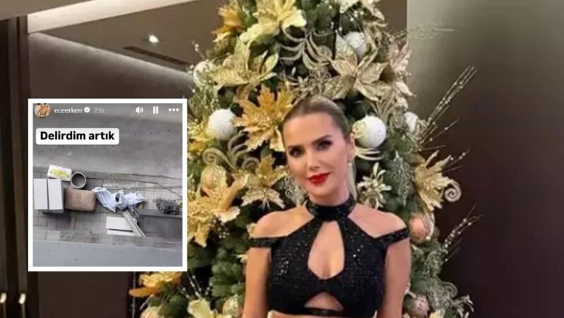 Ece Erken, sitesinde gerçekleşen inşaat çalışmasına ‘yaptığınız insanlık dışı azap çektiriyorsunuz’ kelamlarıyla sitem etti