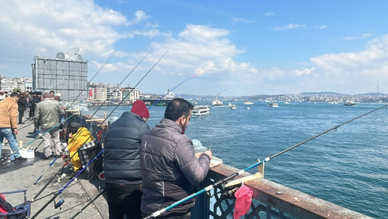 İstanbul’da bahar havası bereketiyle birlikte geldi: Hem sokaklar doldu hem de balıkçıların kovaları