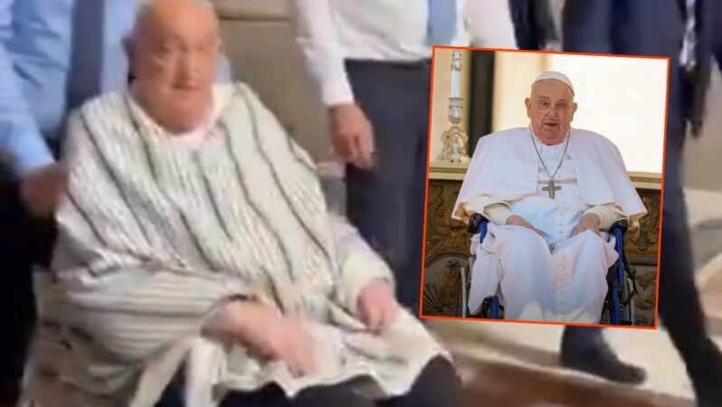 Papa Franciscus, Aziz Petrus Bazilikası’na tebdili kıyafet sürpriz ziyaret yaptı