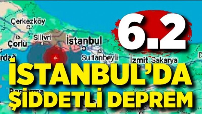 Marmara Denizi’nde 6.2 büyüklüğünde deprem meydana geldi