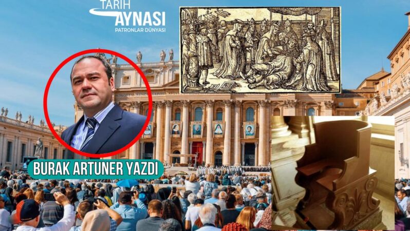 Yeni Papa, delikli koltuğa oturtulup testisleri görülüp, erkek olduğu katılaşınca seçilebilecek