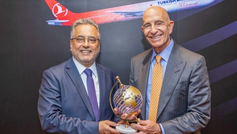 ABD Ankara Büyükelçisi Thomas Barrack, Türk Hava Yolları’nı ziyaret etti Ahmet Bolat’la görüştü