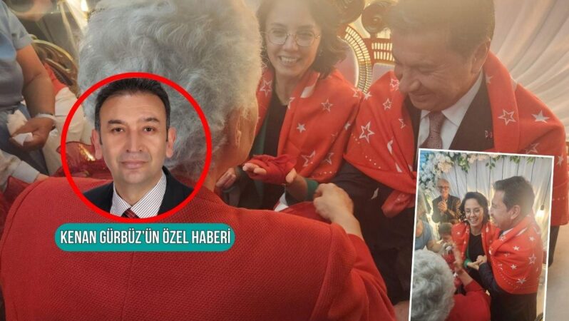 Çiçeği burnunda evli çift belediye liderleri Ahmet Aras ve Gonca Köksal’a, ‘Engelsiz Asker’ gecesinde engellilerin isteği üzerine kına yakıldı
