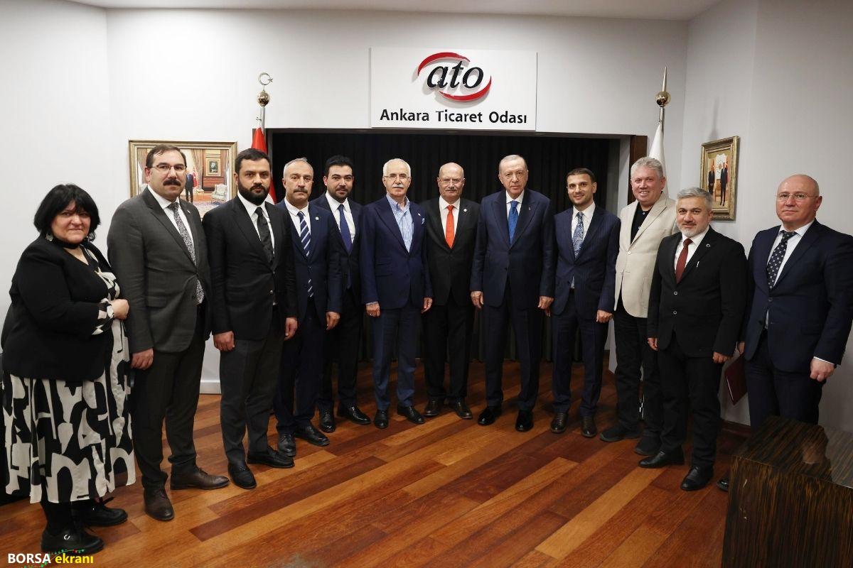 Cumhurbaşkanı Erdoğan, Ankara Ticaret Odası’nı ziyaret etti