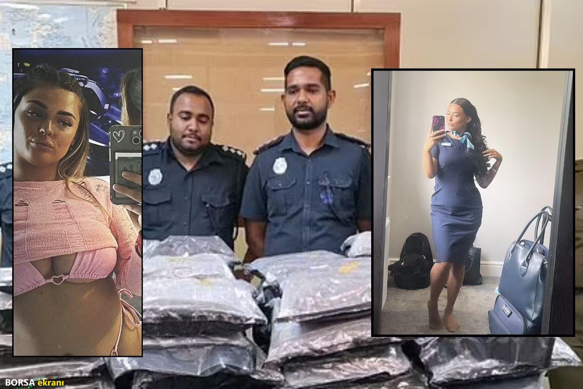 Eski hostes havalimanında 46 kilo (yaklaşık bedeli 60 milyon lira) esrarla yakalandı