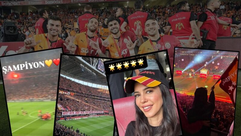 Galatasaraylı ünlüler zafer sarhoşu