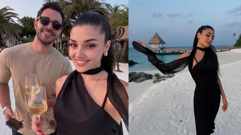 Hande Erçel’den bitmeyen Maldivler kareleri