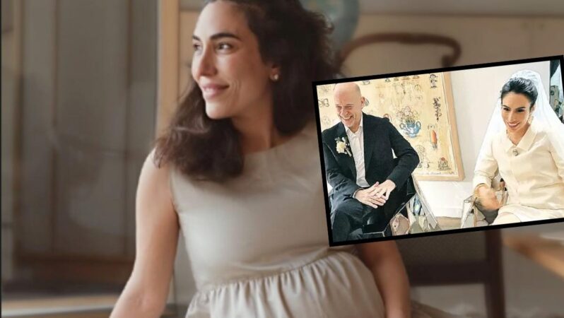 İş insanı Murat Pilevneli gebe eşinin memnunluk fotoğrafını paylaştı