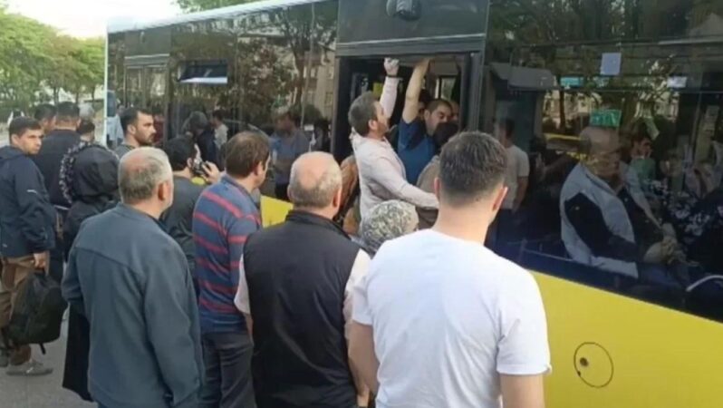 İstanbul’u kilitleyen toplu halk otobüsü aksiyonu: Duraklarda yoğunluk oluştu