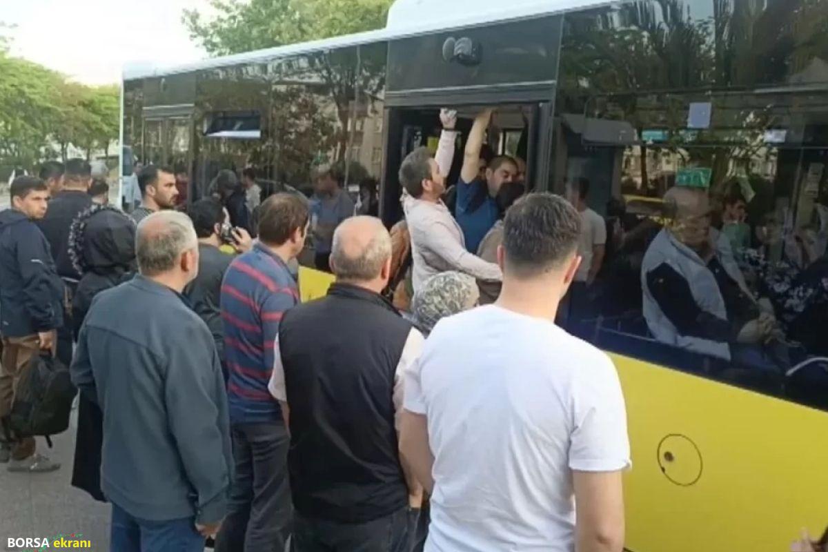 İstanbul’u kilitleyen toplu halk otobüsü aksiyonu: Duraklarda yoğunluk oluştu