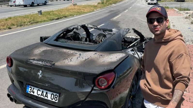Serdal Adalı’nın oğluna ilişkin 20 milyonluk Ferrari kül oldu
