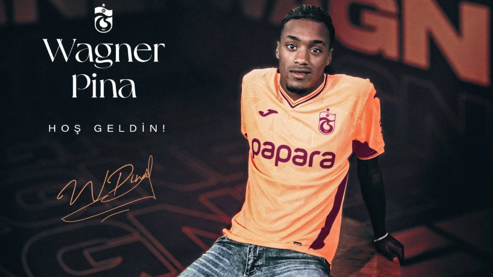 Trabzonspor’dan Wagner Pina’ya 4 Yıllık İmza