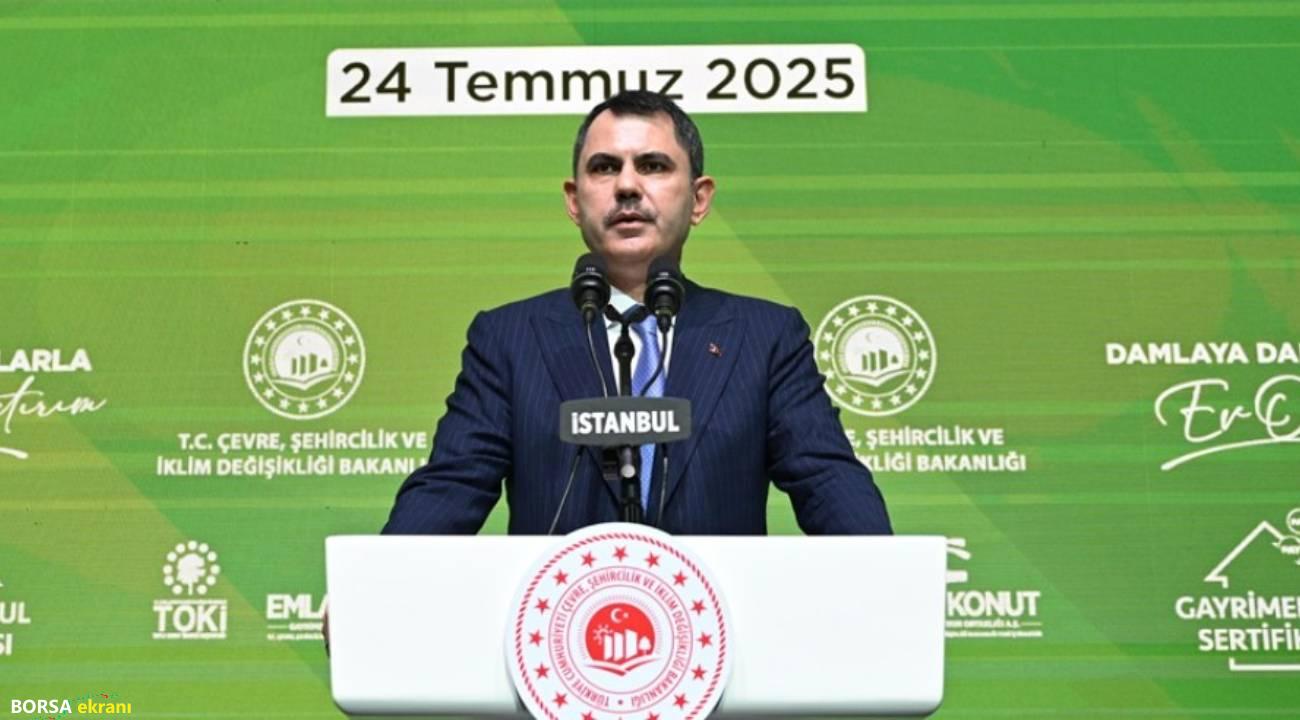 Bakan Kurum: Bu sertifika gayrimenkul projelerine küçük paylarla ortak olmanızı sağlayacak
