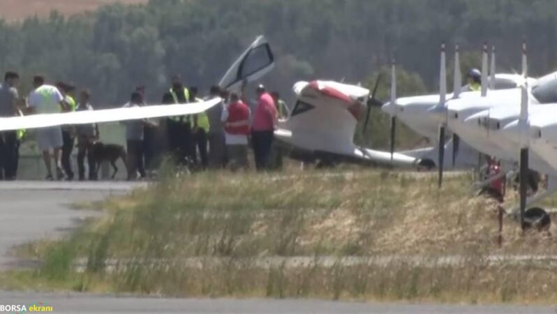 Arıza yapan uçak Hezarfen Havalimanı’na iniş yaptı