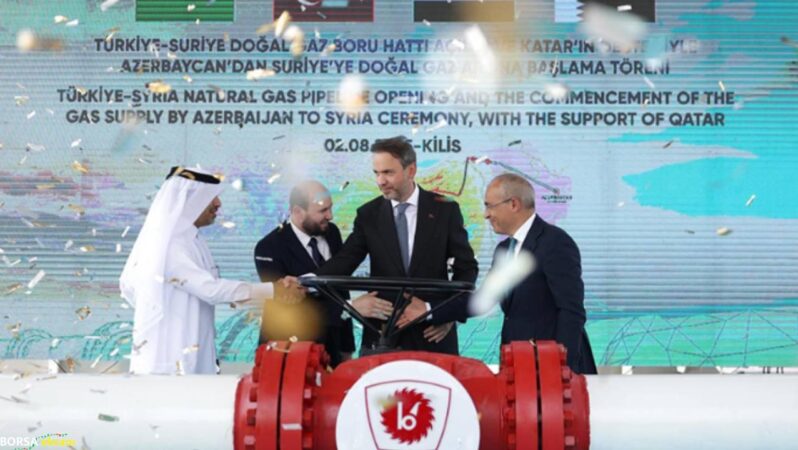 Türkiye’den Suriye’ye ilk gaz akışı başladı