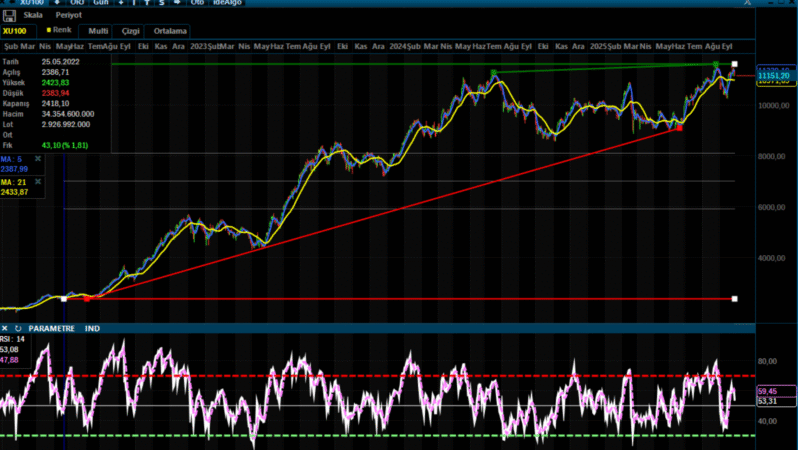 Analiz – BIST 100 Teknik Bülten / 29.08.2025 (A1 Capital)