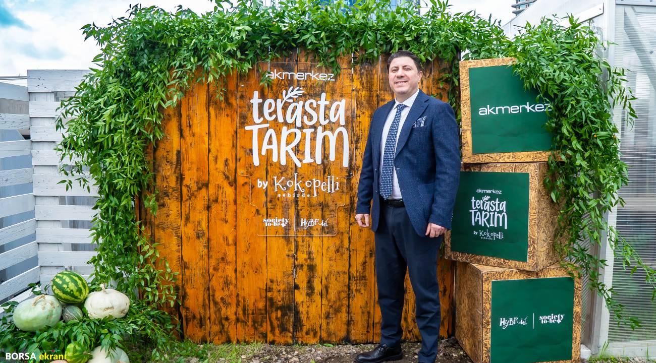 Akmerkez’in terası tarım alanı oldu