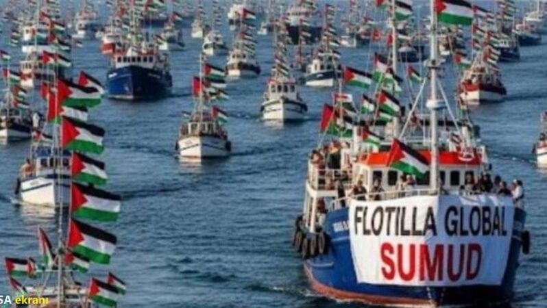 İsrail’in Küresel Sumud Filosu’na saldırıları devam ediyor: Çok sayıda aktivist gözaltında