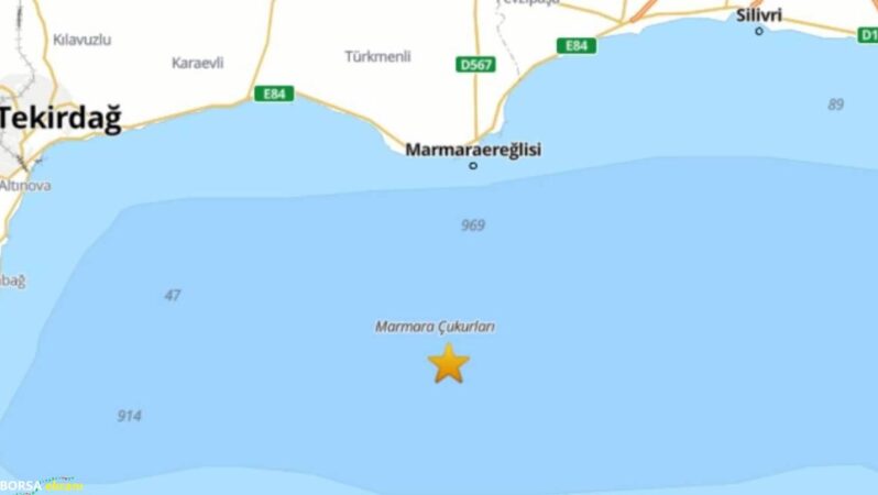 Marmara’da 5 büyüklüğünde deprem: Tekirdağ, İstanbul… Çok sayıda kentte hissedildi