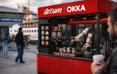 Arzum’dan yeni iş modeli: Robot kahve istasyonları hizmete girdi
