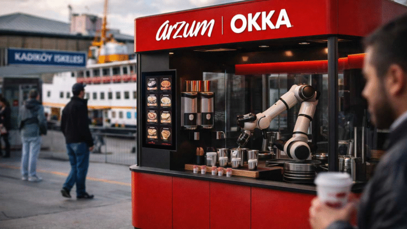 Arzum’dan yeni iş modeli: Robot kahve istasyonları hizmete girdi