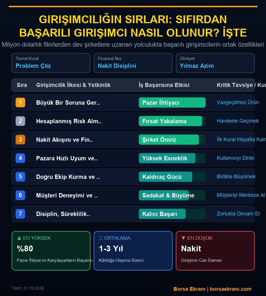 Girişimciliğin Sırları: Sıfırdan Başarılı Girişimci Nasıl Olunur? İşte Kazandıran 7 Altın Kural