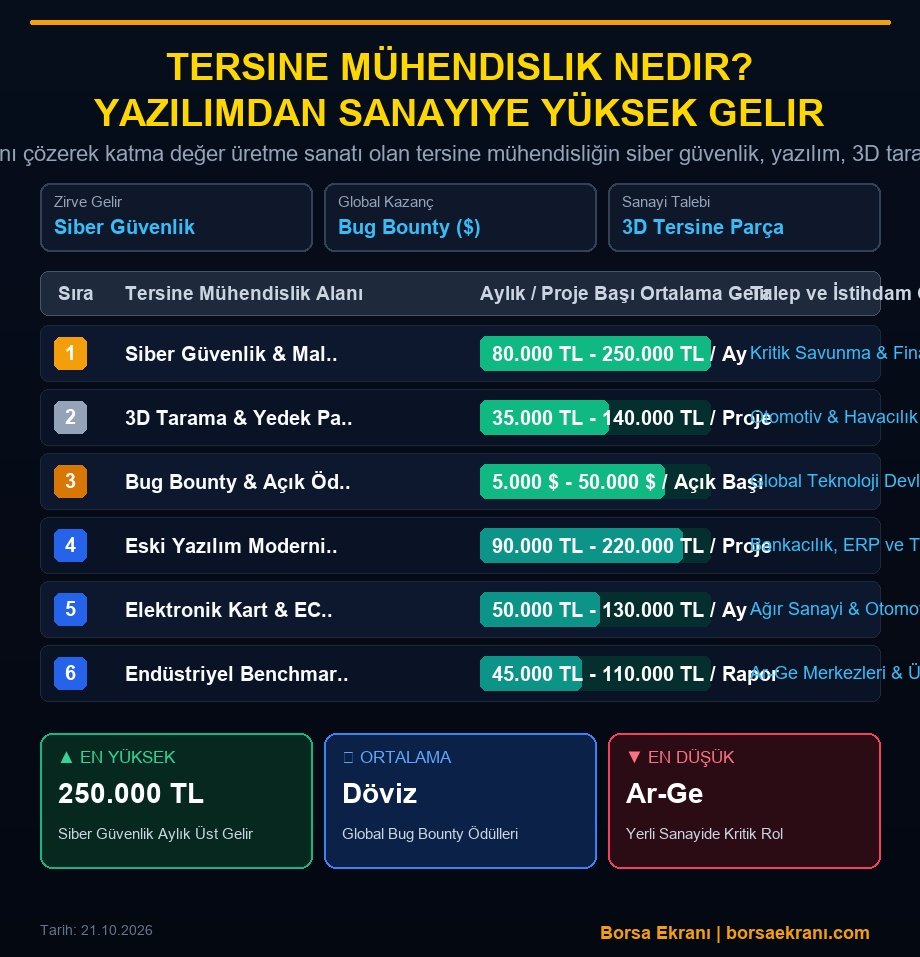 Tersine Mühendislik Nedir? Yazılımdan Sanayiye Yüksek Gelir Kazanmanın 6 Karlı Yolu