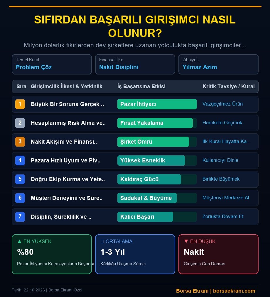 Girişimciliğin Sırları: Sıfırdan Başarılı Girişimci Nasıl Olunur? İşte Kazandıran 7 Altın Kural