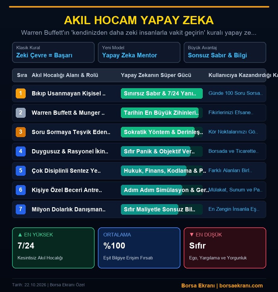 Akıl Hocam Yapay Zeka: Cebinizdeki En Zeki Arkadaşla Zenginleşme Ve Başarı Rehberi
