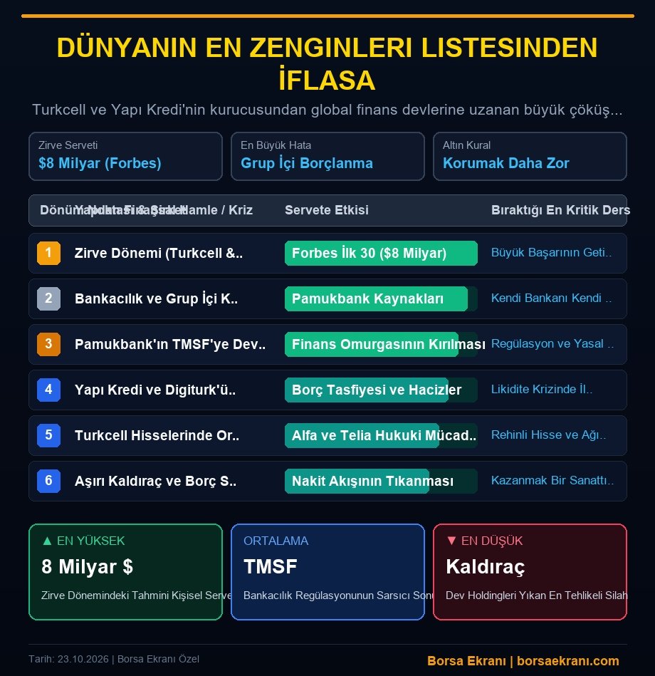 Dünyanın En Zenginleri Listesinden İflasa: Mehmet Emin Karamehmet Nasıl Kaybetti?