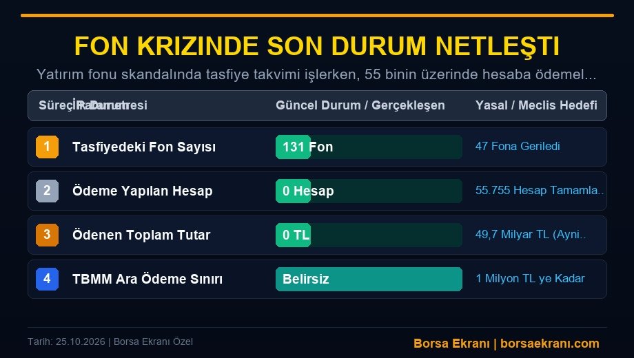 Fon Krizinde Son Durum Netleşti: Mağdurlara 1 Milyon Tl Ara Ödeme Ve Tasfiyede Yeni Kararlar