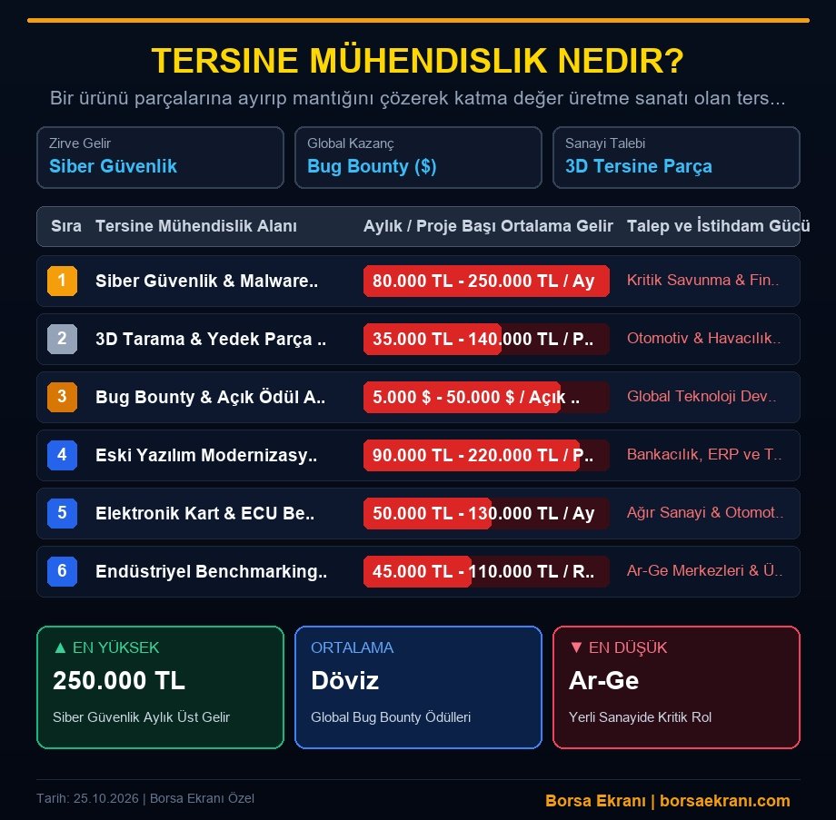 Tersine Mühendislik Nedir? Yazılımdan Sanayiye Yüksek Gelir Kazanmanın 6 Karlı Yolu